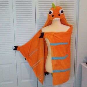 BEST BRANDS KIDS HOODED THROW DINOSAUR ONE-PIECE WARM SOFT PLUSH COZY BLANKET